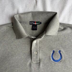 Indianapolis Colts Embroidered Logo NFL Gray Polo Shirt Size XL by Pro Celebrity